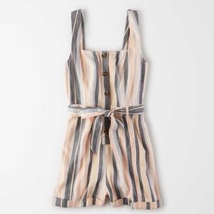 American Eagle Button Front Romper